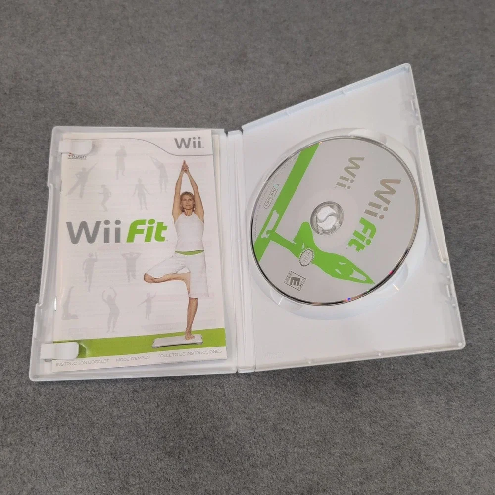 Nintendo Wii Fit Video Game RVL-RFNE-USA Original Case Manual Disc‎